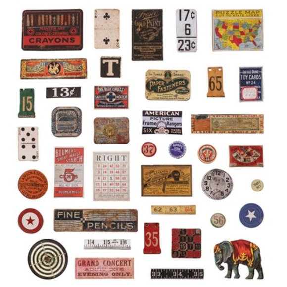 Tim Holtz Junk Drawer ephemera pack - Picture 1 of 4